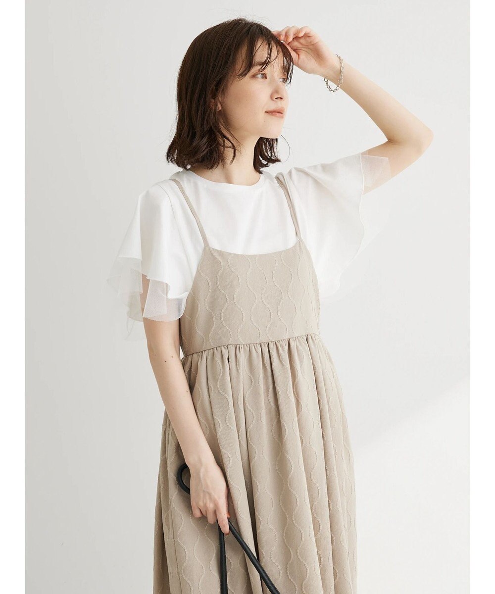 Green Parks ・ＥＬＥＮＣＡＲＥ　ＤＵＥ　フレアスリーブＴシャツ 