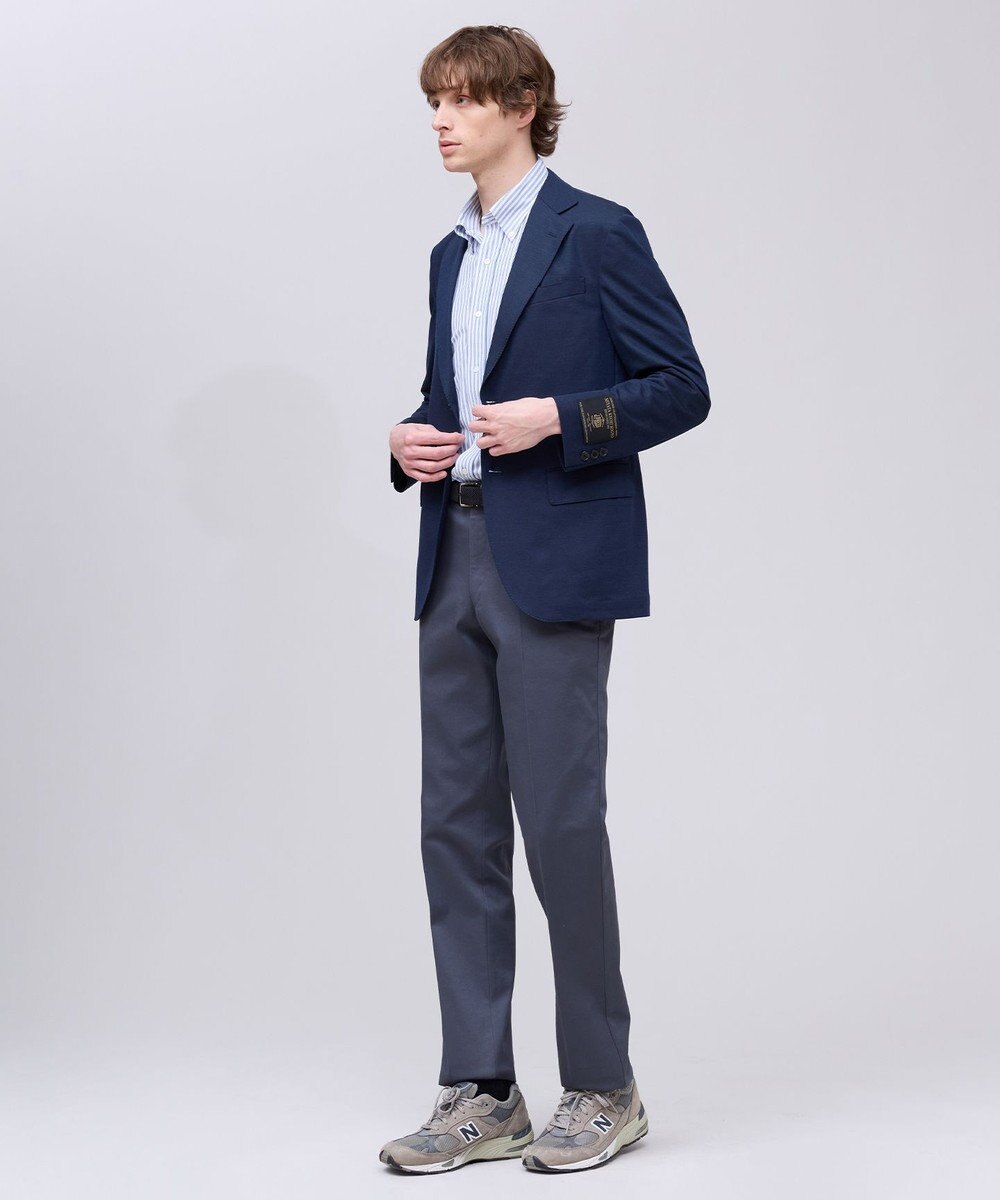 J.PRESS MEN 夏に嬉しい6つの高機能【J.PRESS-POOL WOOL】【セットアップ対応】ジャージーセットアップ ジャケット 