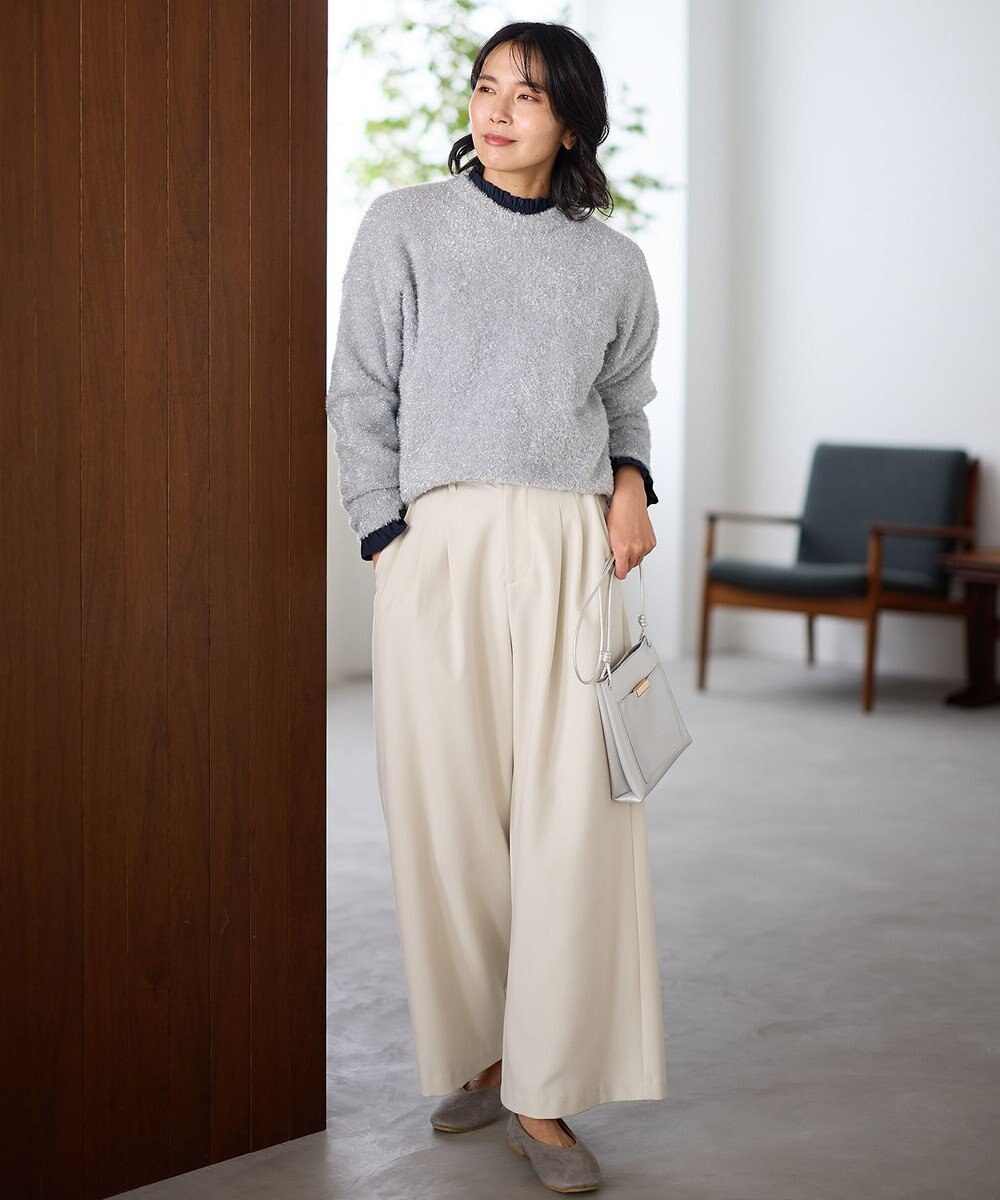 ANY シャイニーニットプルオーバー 