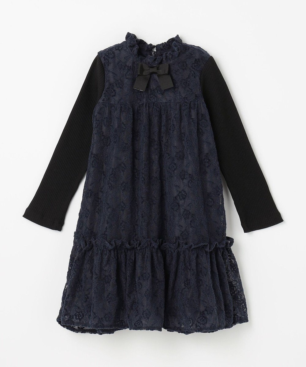 組曲 KIDS 【110-140㎝】スノウレース ワンピース 