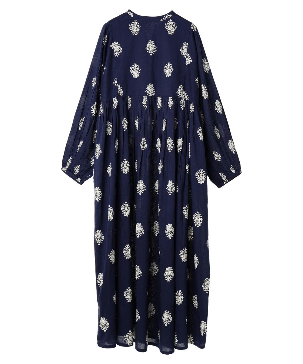 CRAFT STANDARD BOUTIQUE インド綿混フラワーモチーフワンピース 