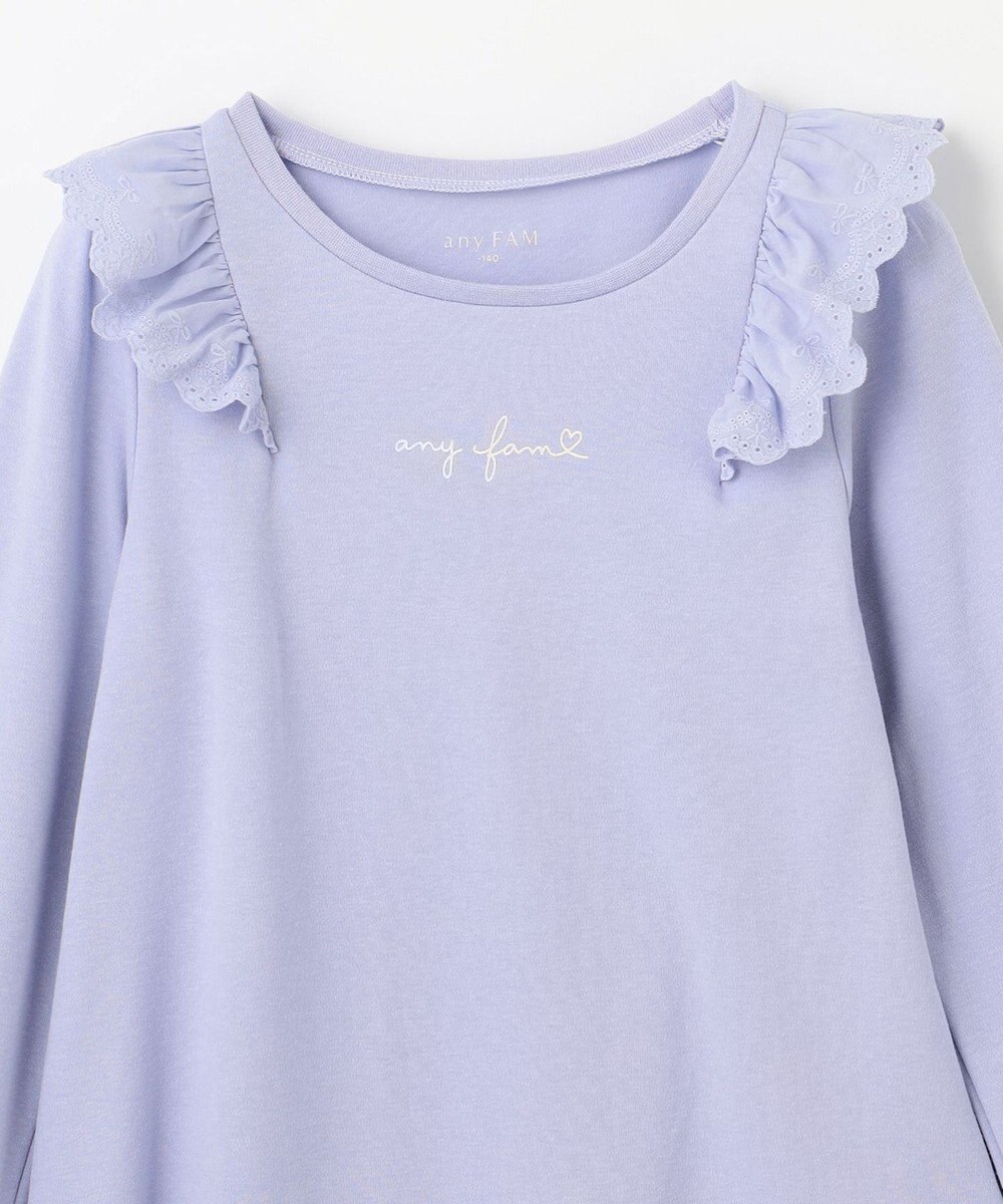 ANY KIDS 肩レース長袖Tシャツ 