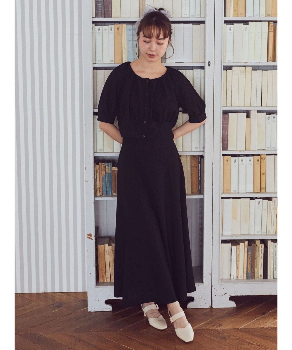 earth music&ecology ジャガードフレアスカート 