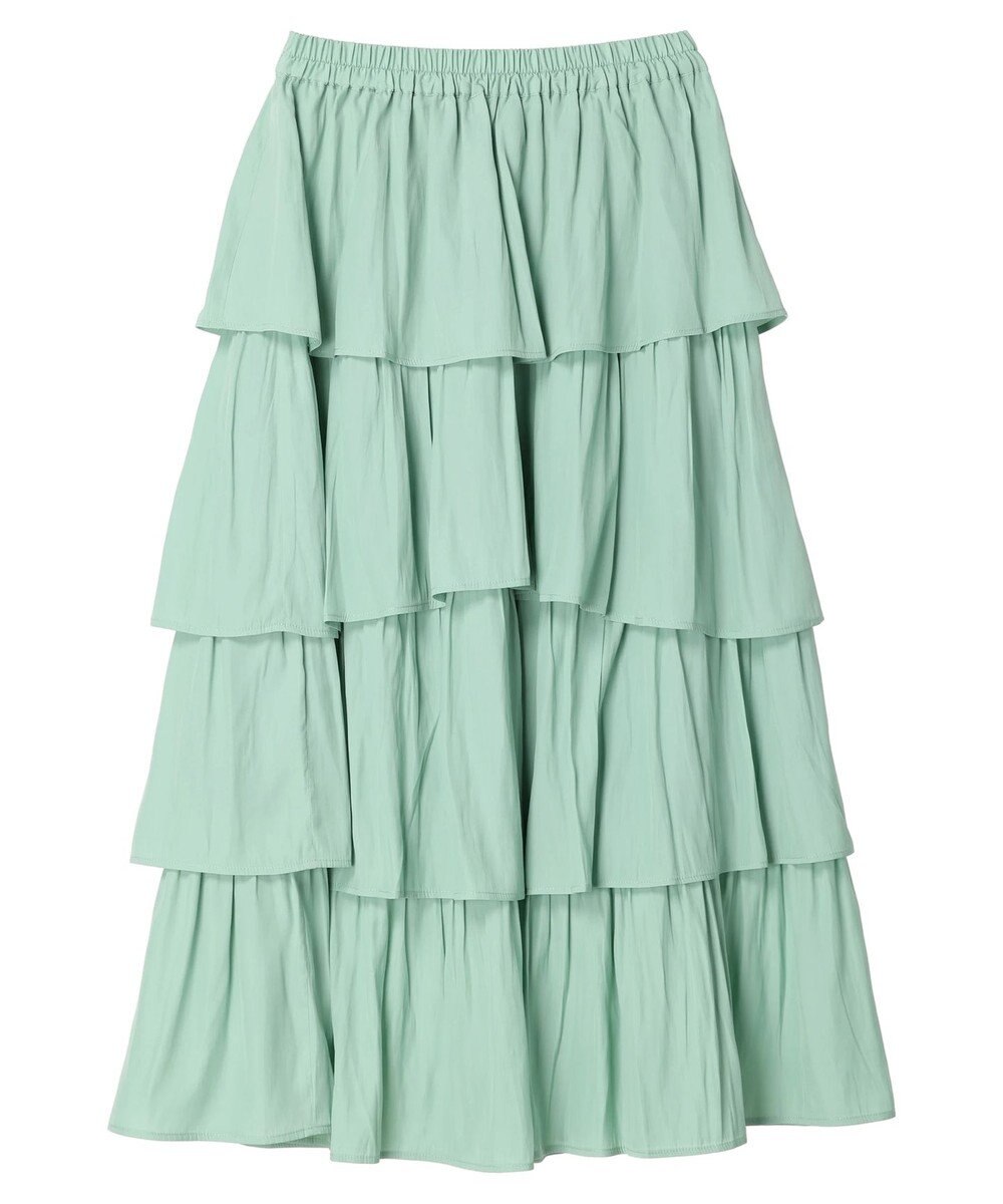 earth music&ecology フリルティアードスカート 