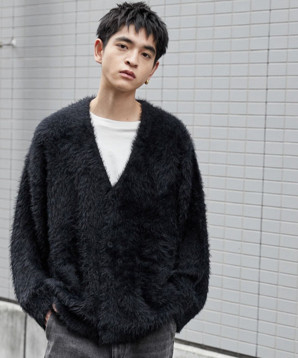 WEGO 【ユニセックス着用ITEM】フェザーカーディガン 
