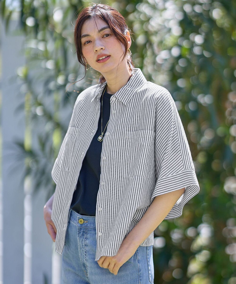 ANY 【手洗い可】コットンリネンブラウス 