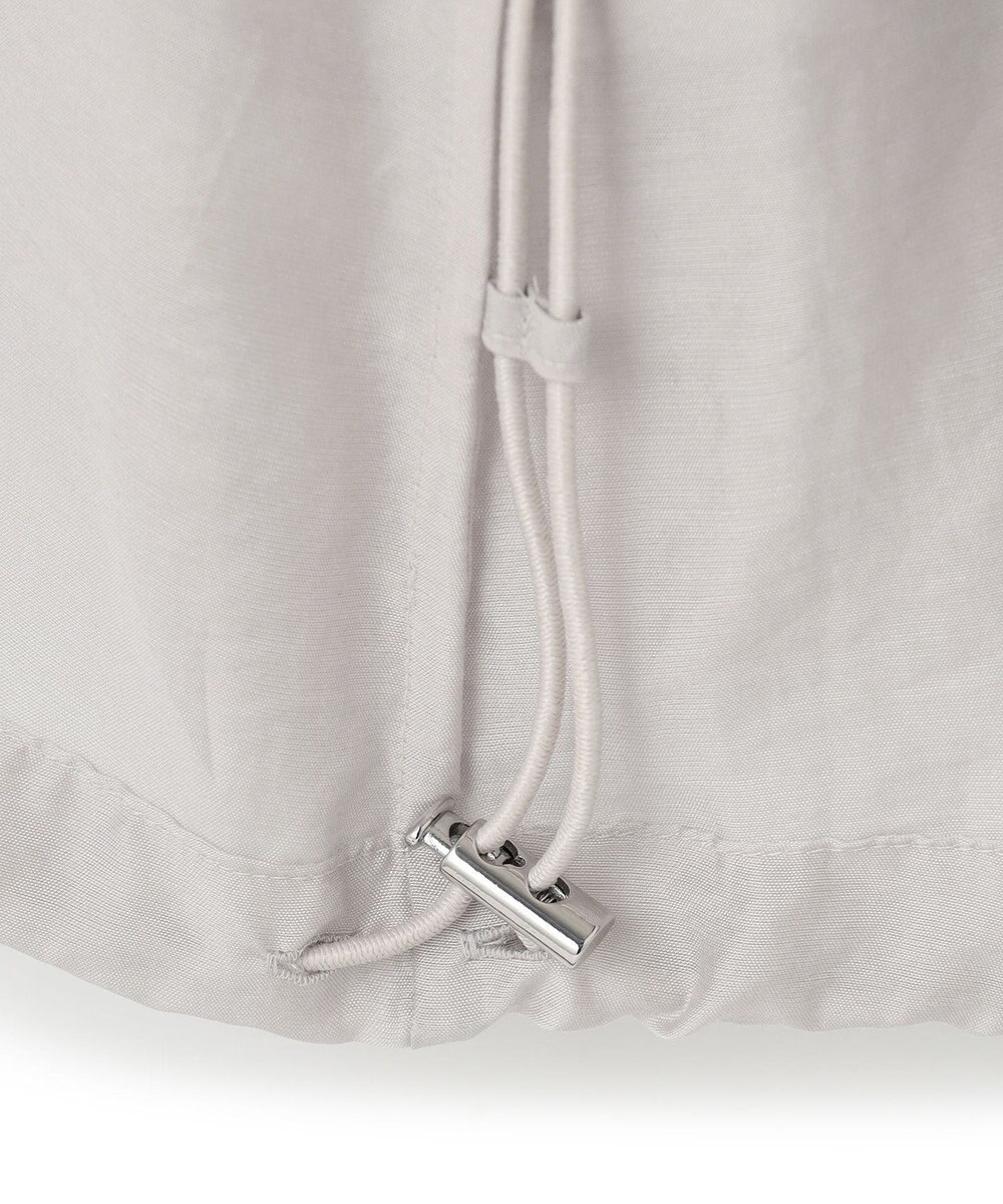 ICB 【洗える】リヨセルナイロンワッシャー ノーカラーブルゾン 