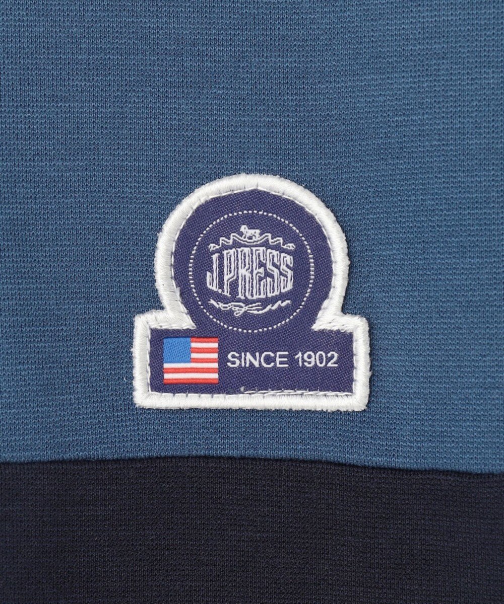 J.PRESS KIDS 【吸水速乾】【140-170cm】ポンチローマ トリコロール 切替Ｔシャツ 