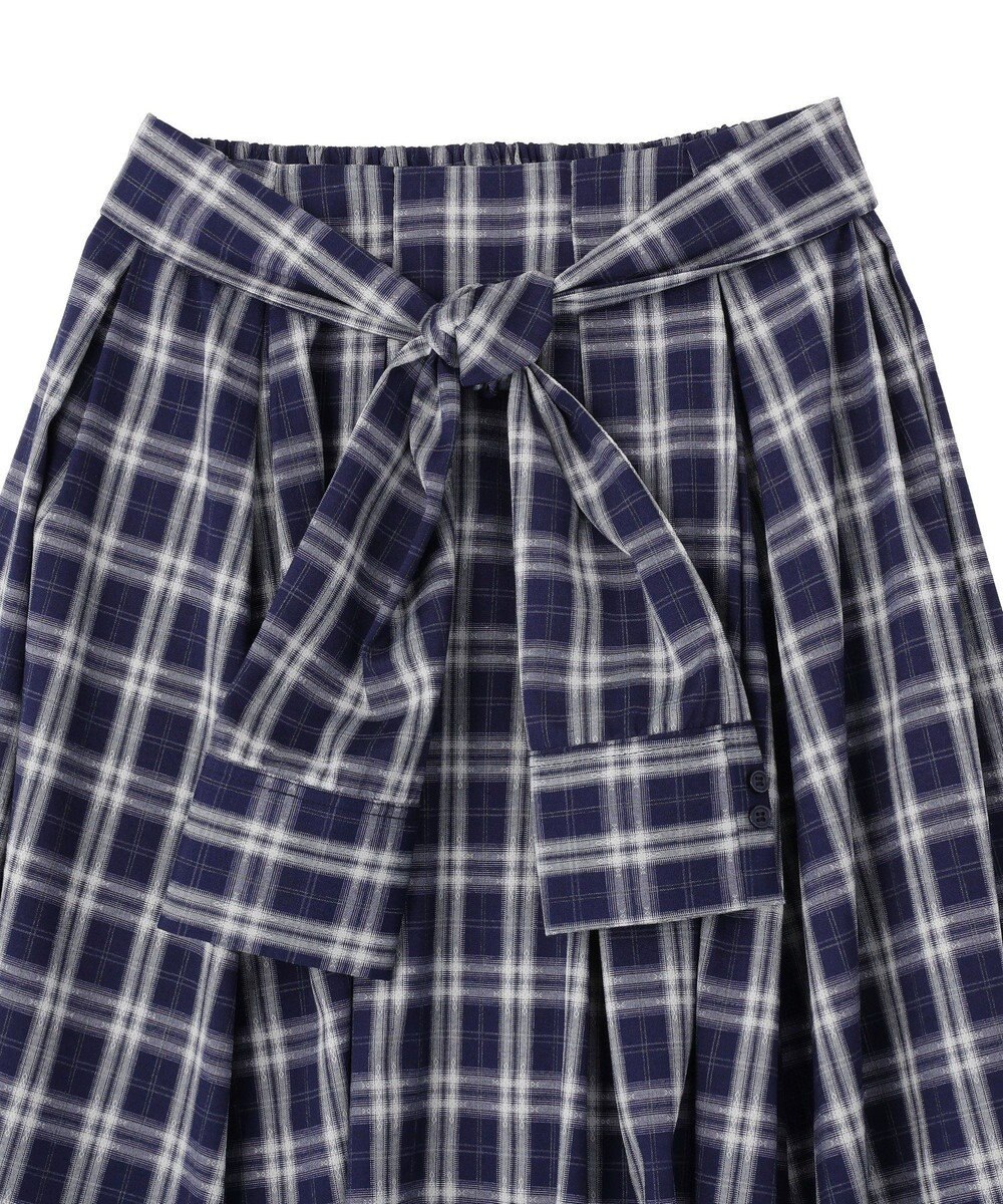 earth music&ecology イレヘムチェックシャツライクスカート 