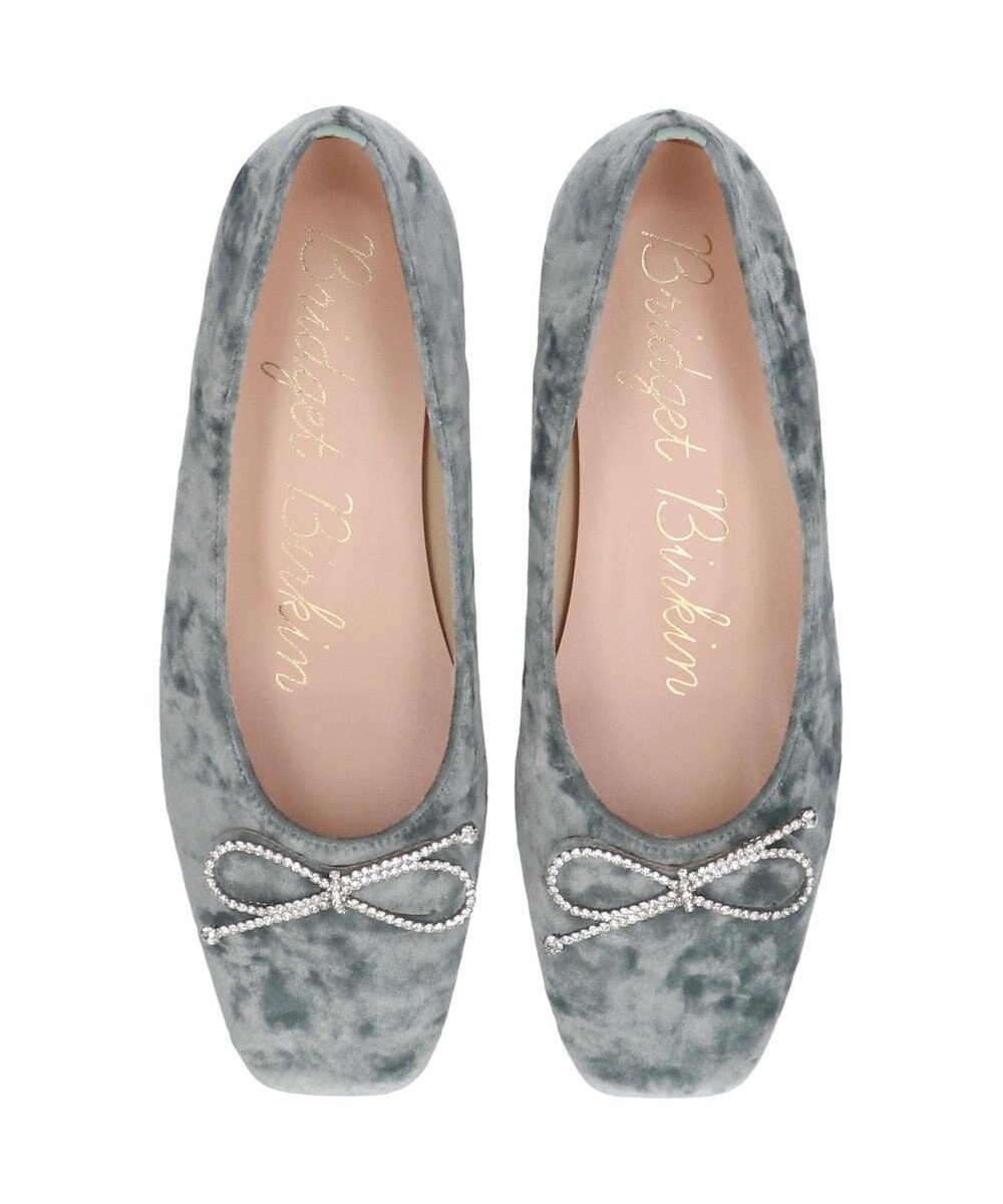 Bridget Birkin 【Bridget Birkin】ビジューリボンベロアパンプス 