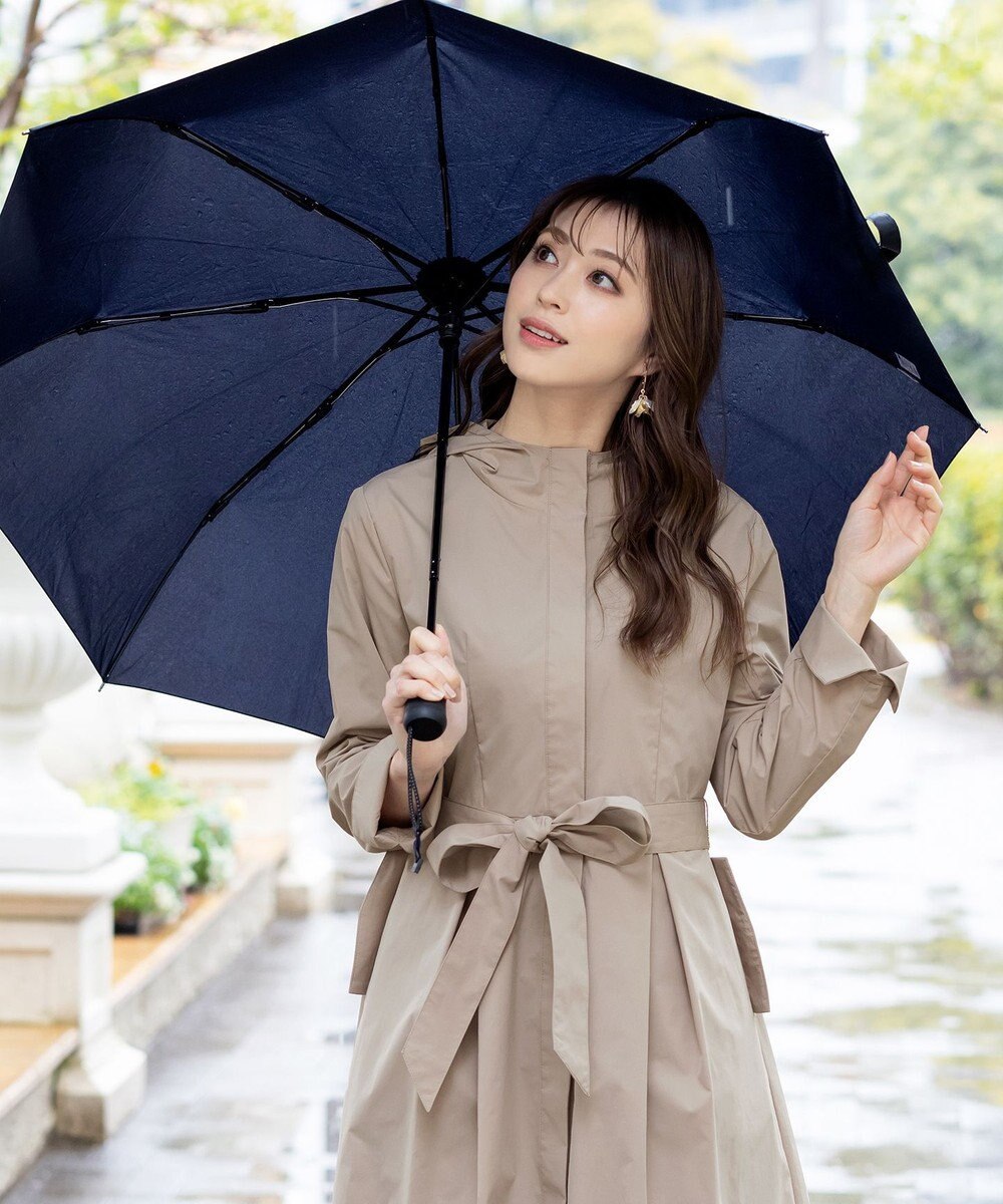 Tiaclasse 【洗える】撥水フードフレアコート 