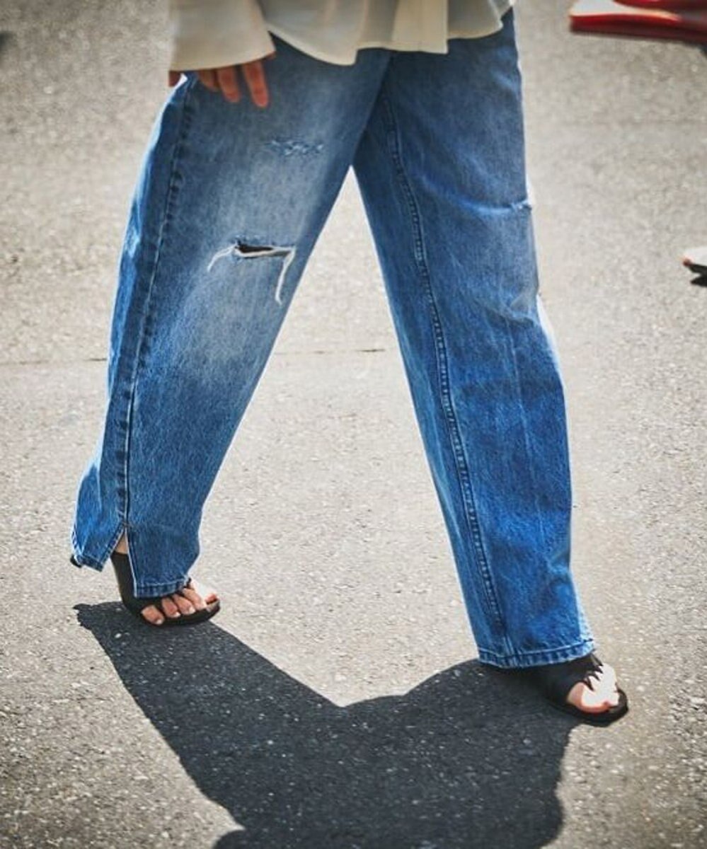 woadblue 【157】slit tapered デニムパンツ 