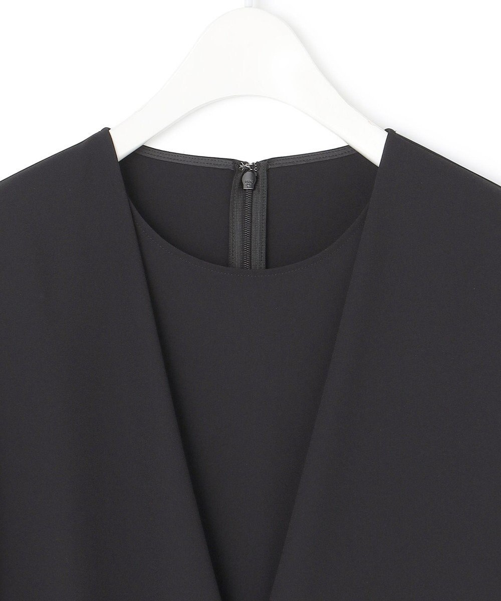 ICB 【洗える】 ストレッチジョーゼット カシュクールブラウス 