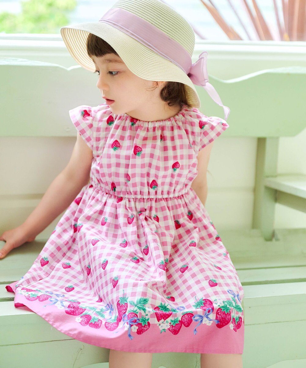 ANY KIDS 総柄 サマーワンピース 