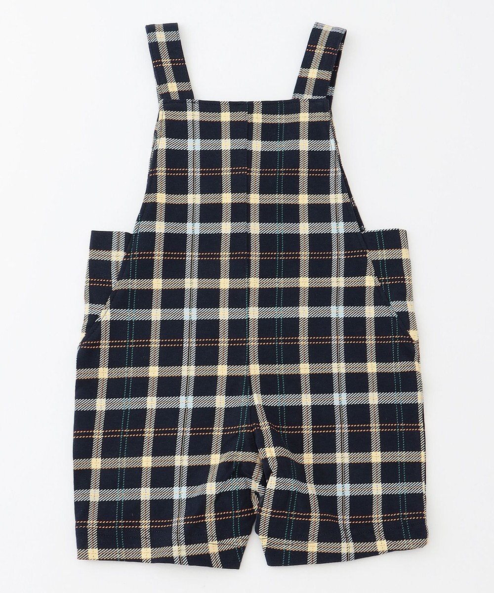 組曲 KIDS 【80-90cm】Check 長袖オーバーオール 