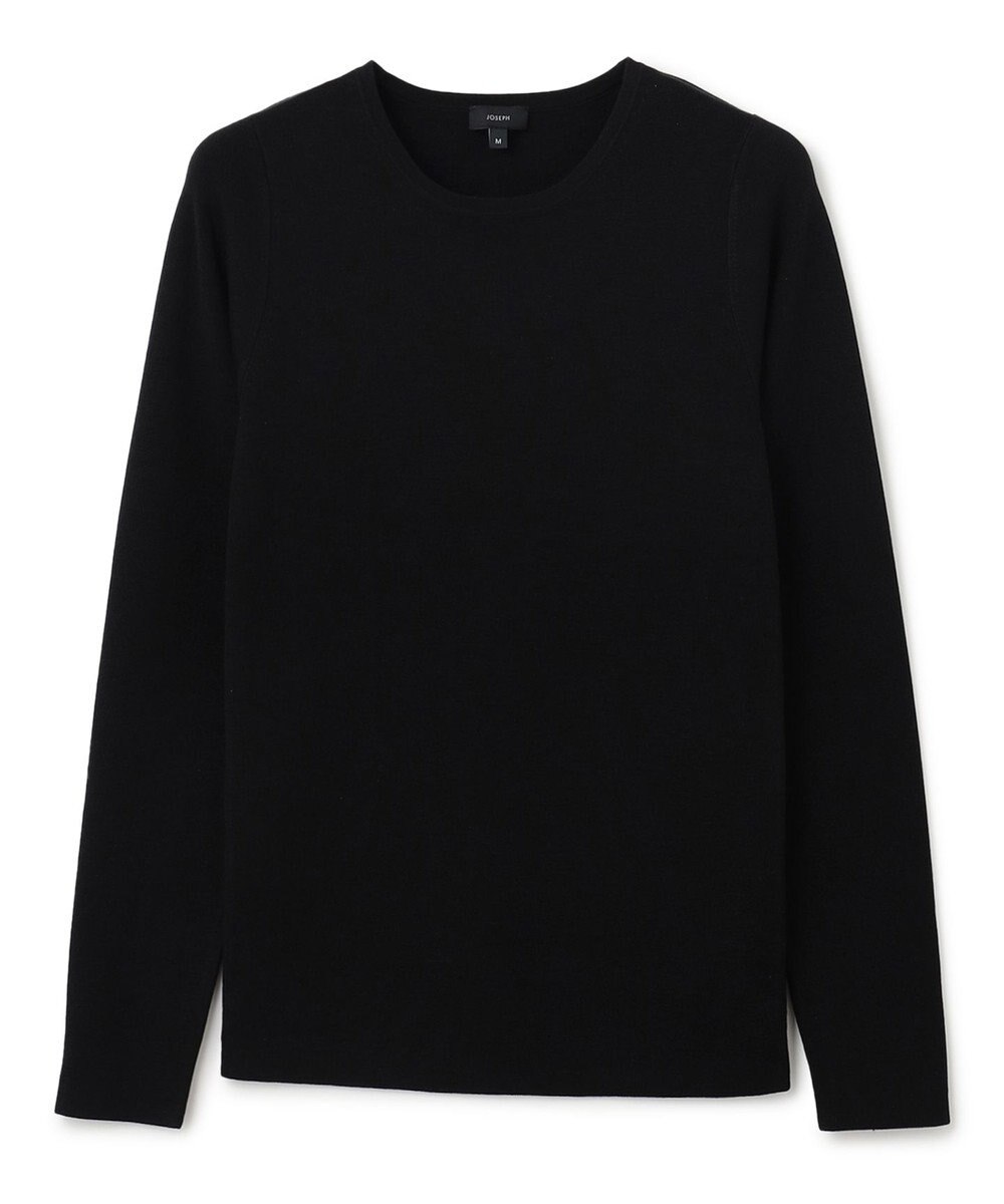 JOSEPH 【洗える】ストレッチシルクニット　ラウンドネック 