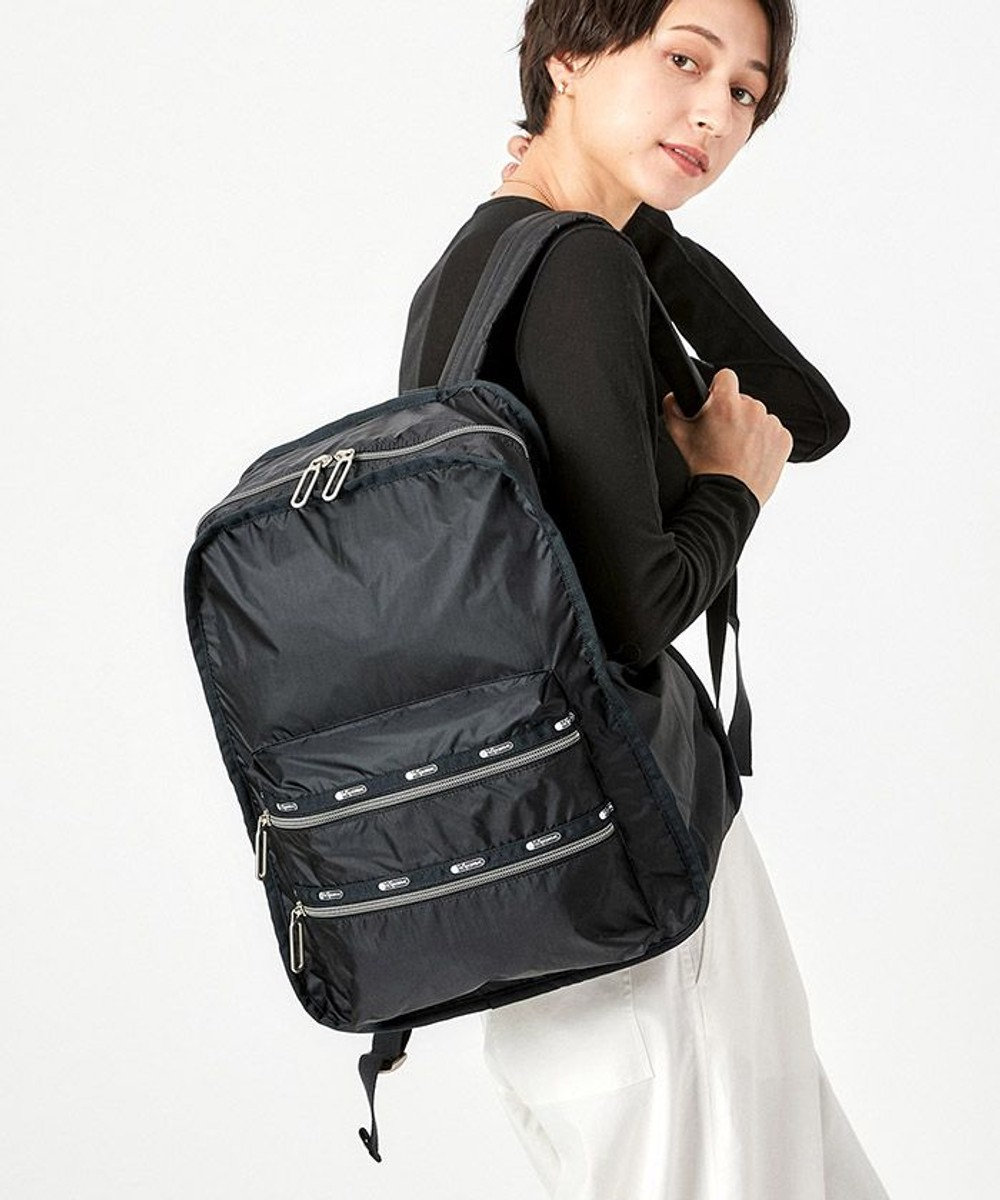 LeSportsac FUNCTIONAL BACKPACK/ブラックC ブラックC