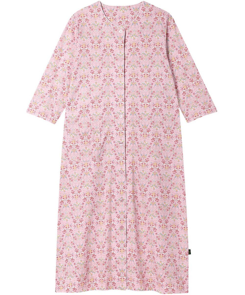 WACOAL ワンピース 綿100%(本体) 天竺素材 ミントン 7分袖 長袖 ロング丈 レディース NNT268 /ワコール 