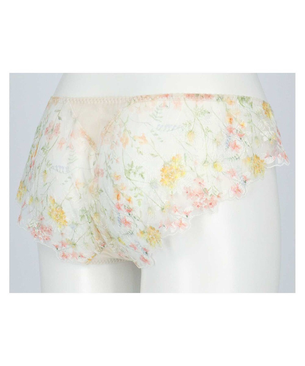 une nana cool Accent flower バックスタイルまでかわいい 総レースショーツ 