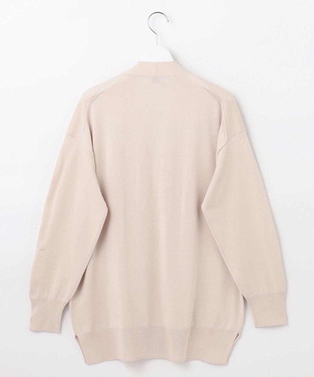 J.PRESS LADIES L 【洗える】シルキーレーヨンストレッチ Vネック カーディガン 