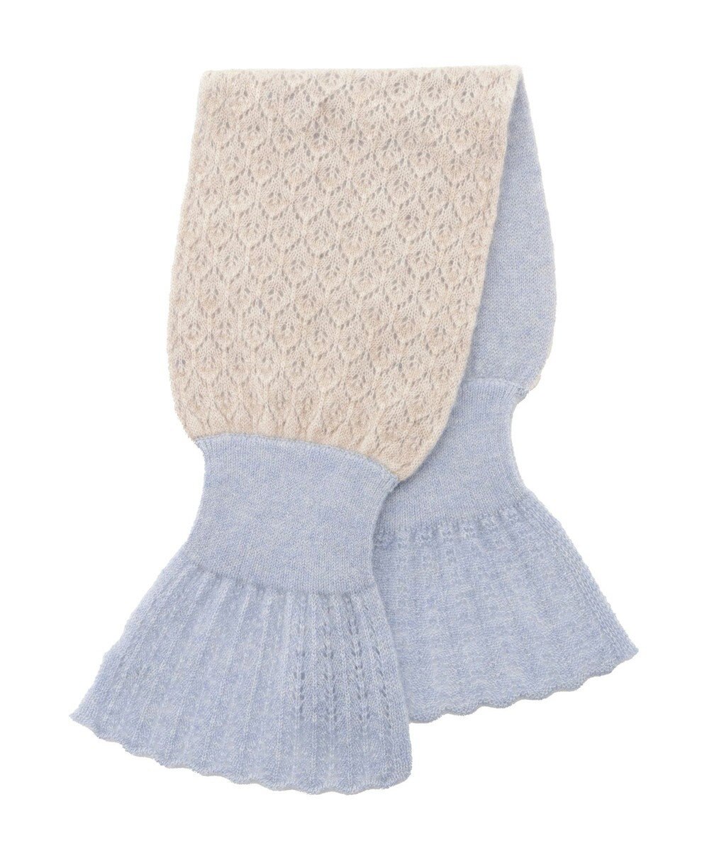 MOONBAT mila schon カシミヤ100%レーシーニットプチマフラー 