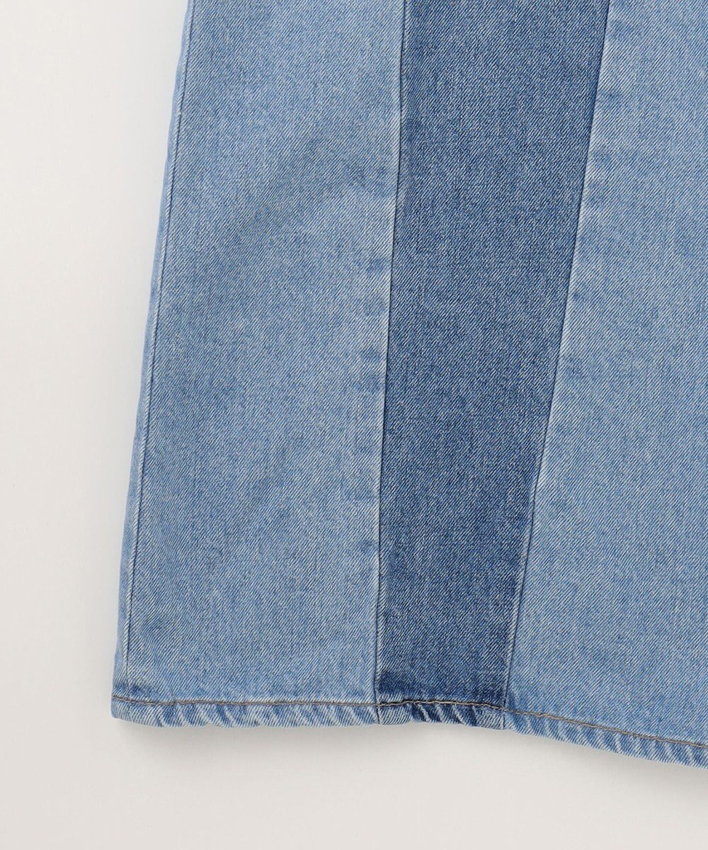 GRACE CONTINENTAL 切替ワイドデニムパンツ 