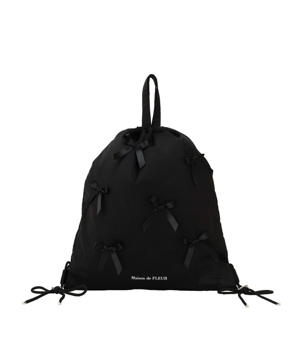 Maison de FLEUR リボンナップサック 
