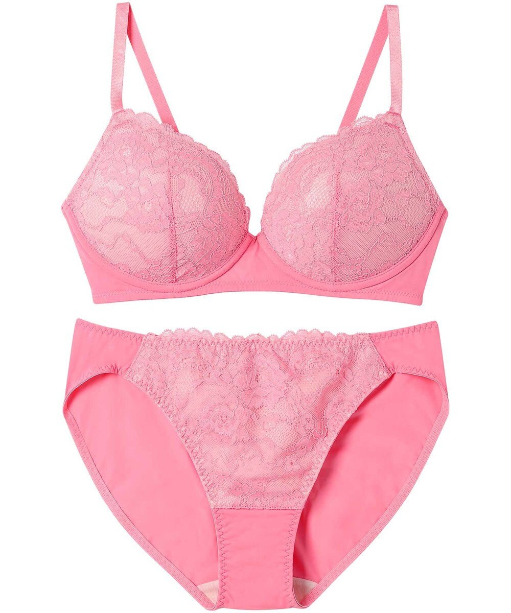 AMPHI ノンワイヤーブラ ショーツセット モールドカップを使用 自然なまるみのあるバストシルエット 【ノンワイヤーブラ＆ショーツセット】 上下セット ブラ BCC234 アンフィ／ワコール 