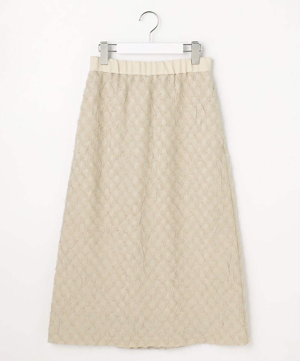 自由区 【セットアップ対応】ワッシャーカットジャカード スカート 