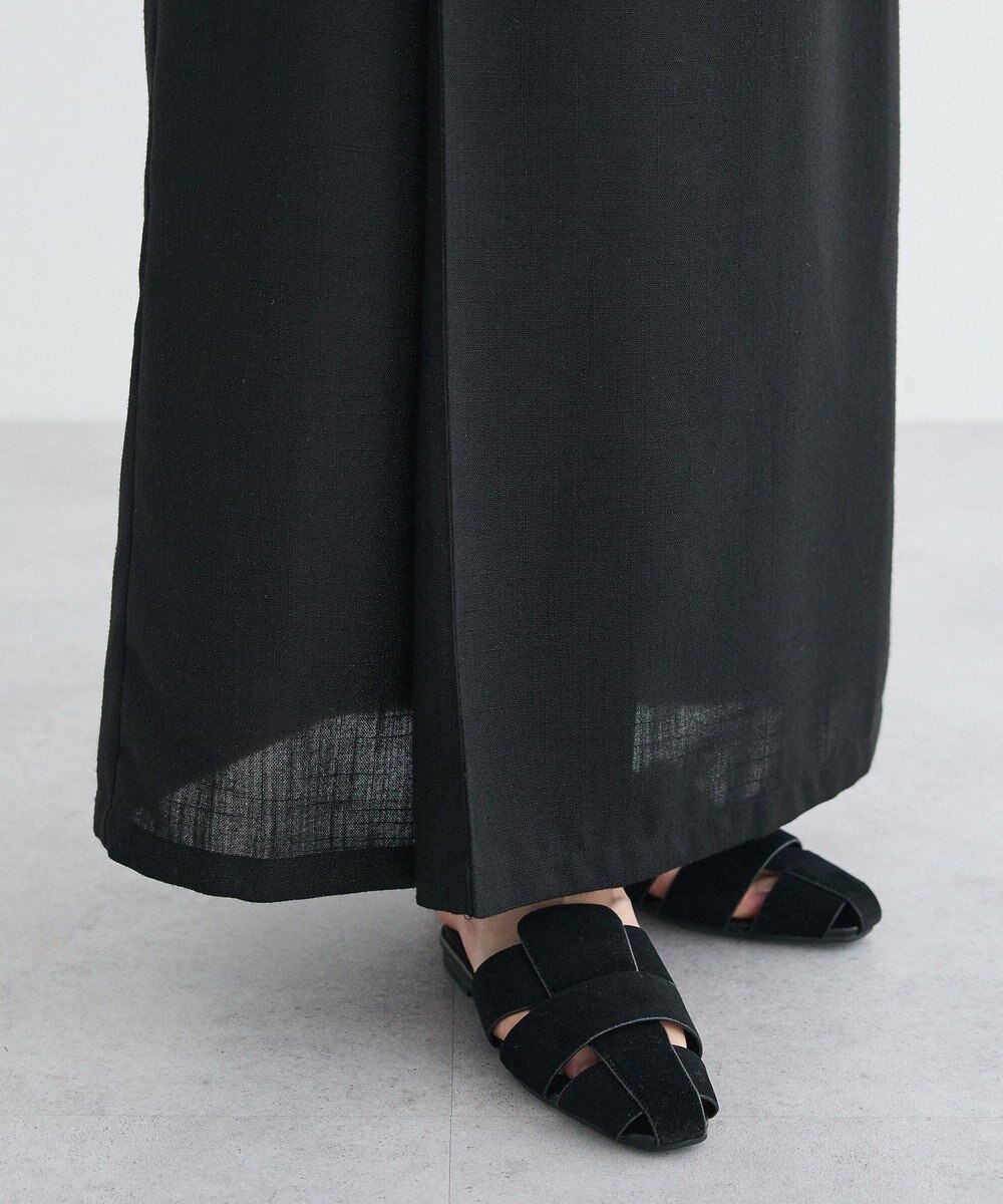 CRAFT STANDARD BOUTIQUE リネンライクラップ風スカート 