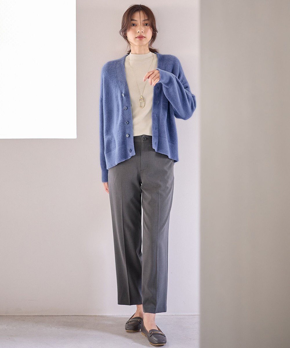 ANY L 【洗濯機可/ウエストゴム/２ＷＡＹストレッチ】テーパードパンツ 