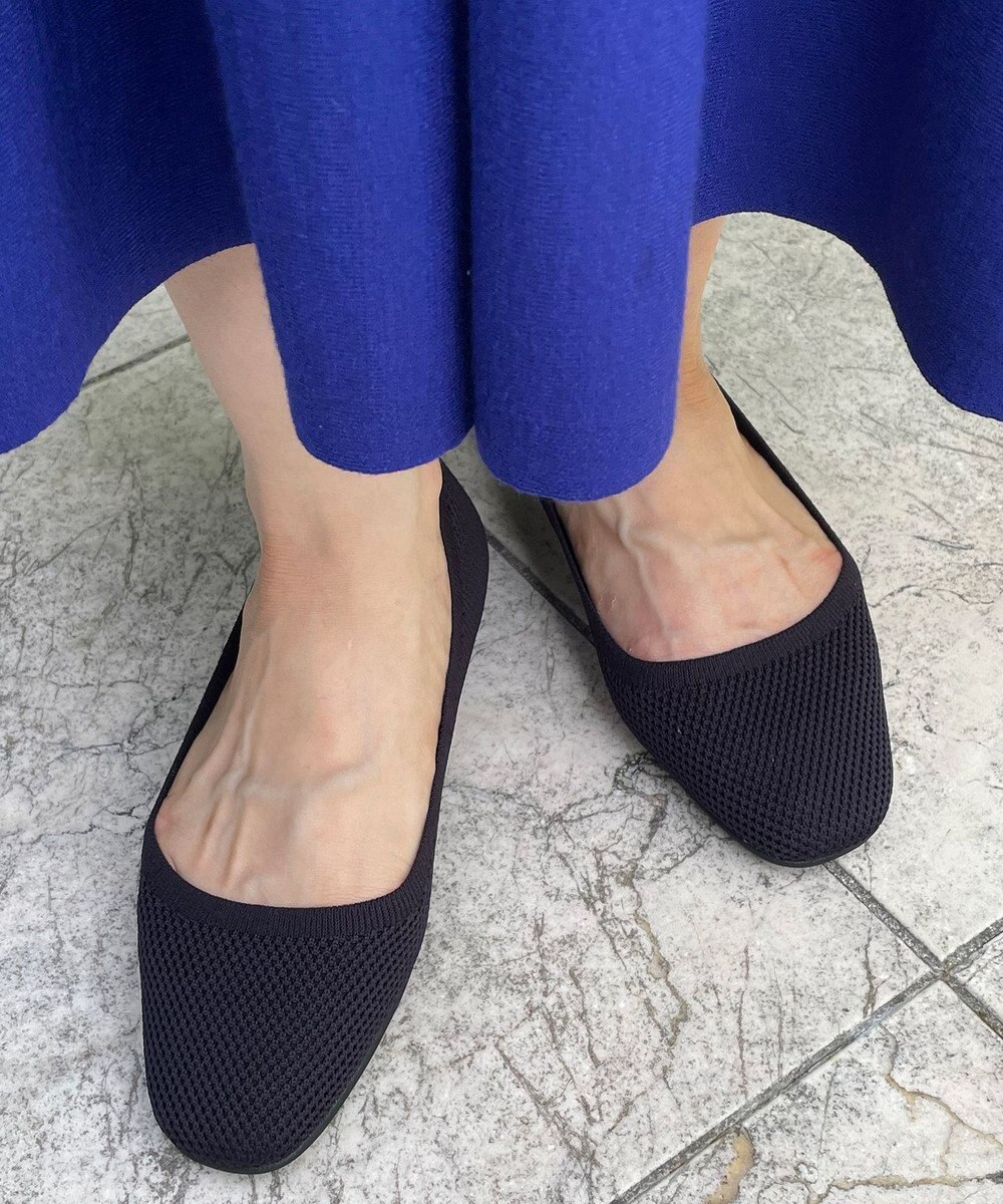 steppi “撥水＆洗えるニットシューズ” バレエ パンプス 