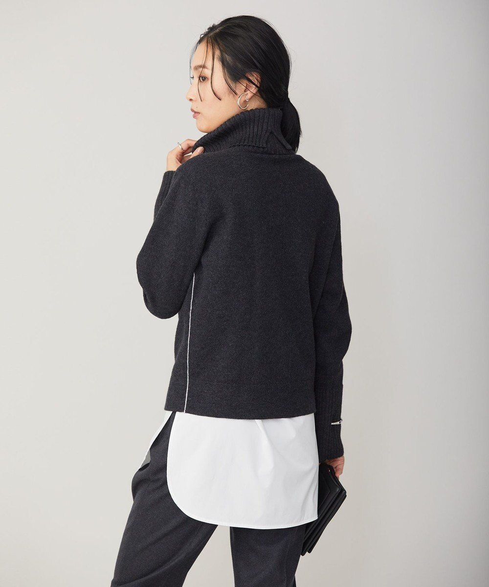 ICB ミルドウール オフタートルプルオーバー 