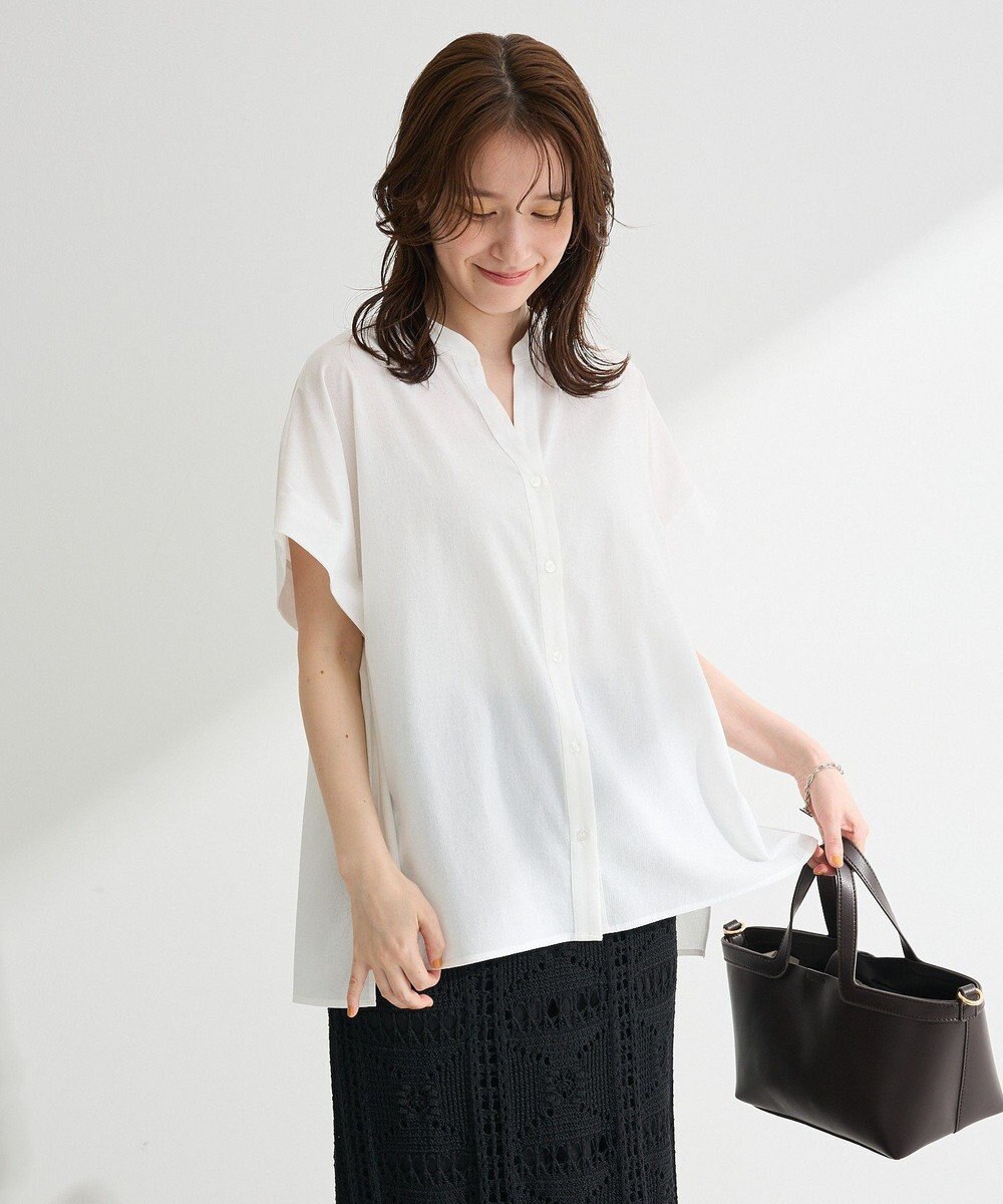Green Parks 半袖シアースキッパーブラウス 