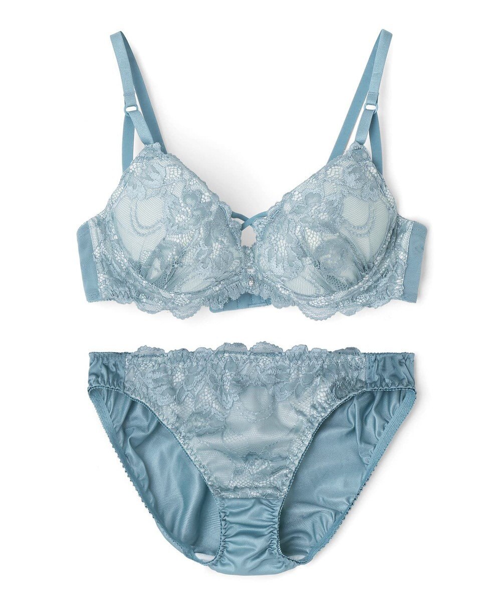 San-ai Resort（三愛水着楽園） 【WEB限定】【プチプラブラセット】純欲カラーヌーディーレーシーストリングブラ＆ショーツセット 【northerly】 