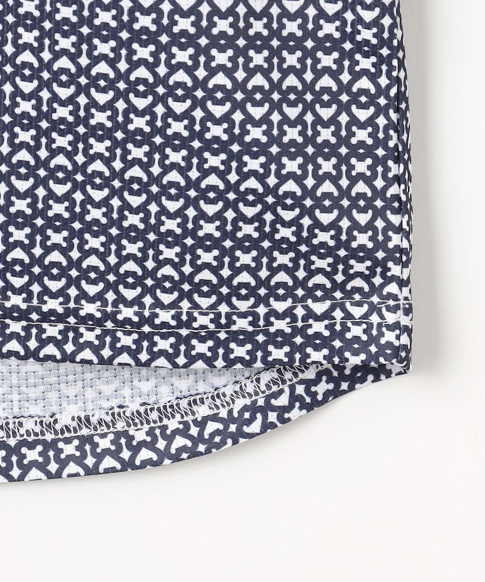 23区GOLF 【WOMEN】サンベールメッシュ モノグラムハーフジップ 