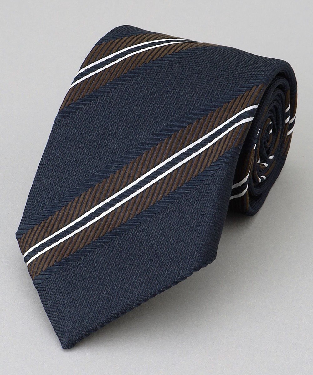 GOTAIRIKU GOTAIRIKU別注【日本製】シルク ネクタイ_レジメンタル 