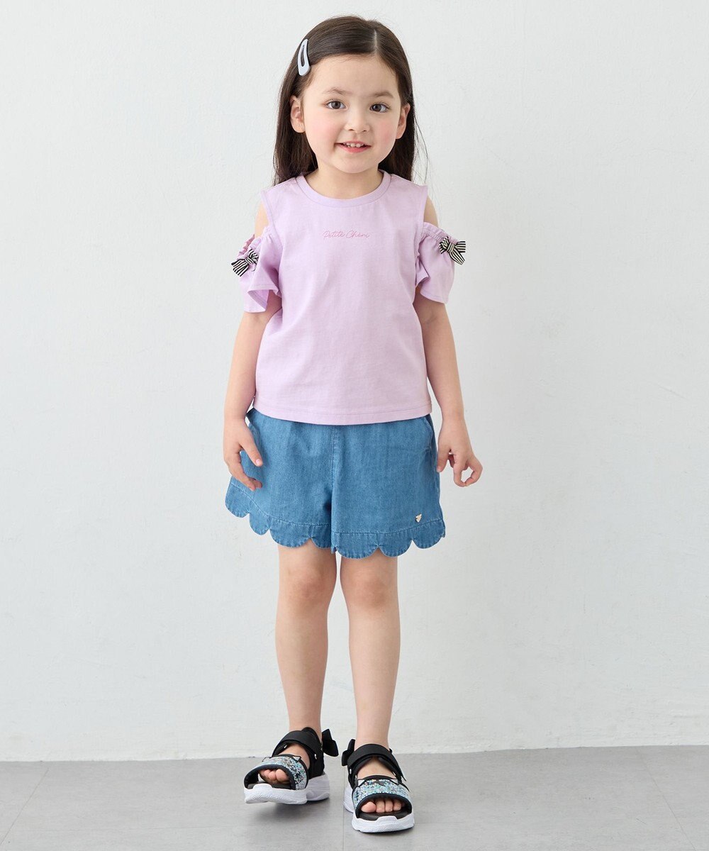 ANY KIDS 【綿100%】オンオフショルダー Tシャツ 