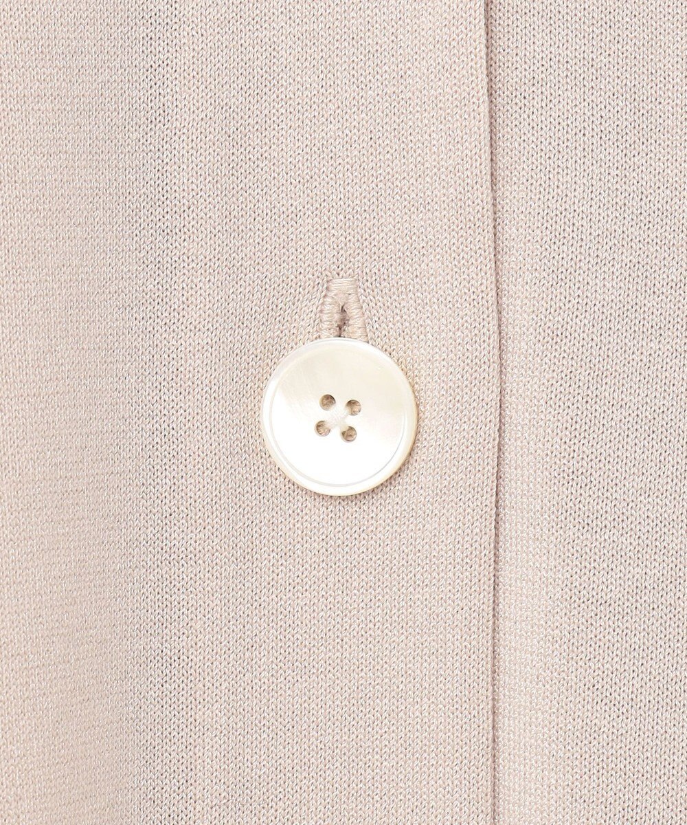 J.PRESS LADIES L 【洗える】シルキーレーヨンストレッチ Vネック カーディガン 