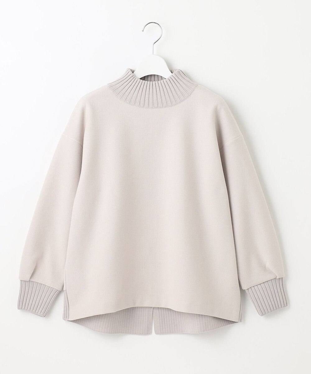 J.PRESS LADIES L ニードルパンチ ハイネック カットソー 