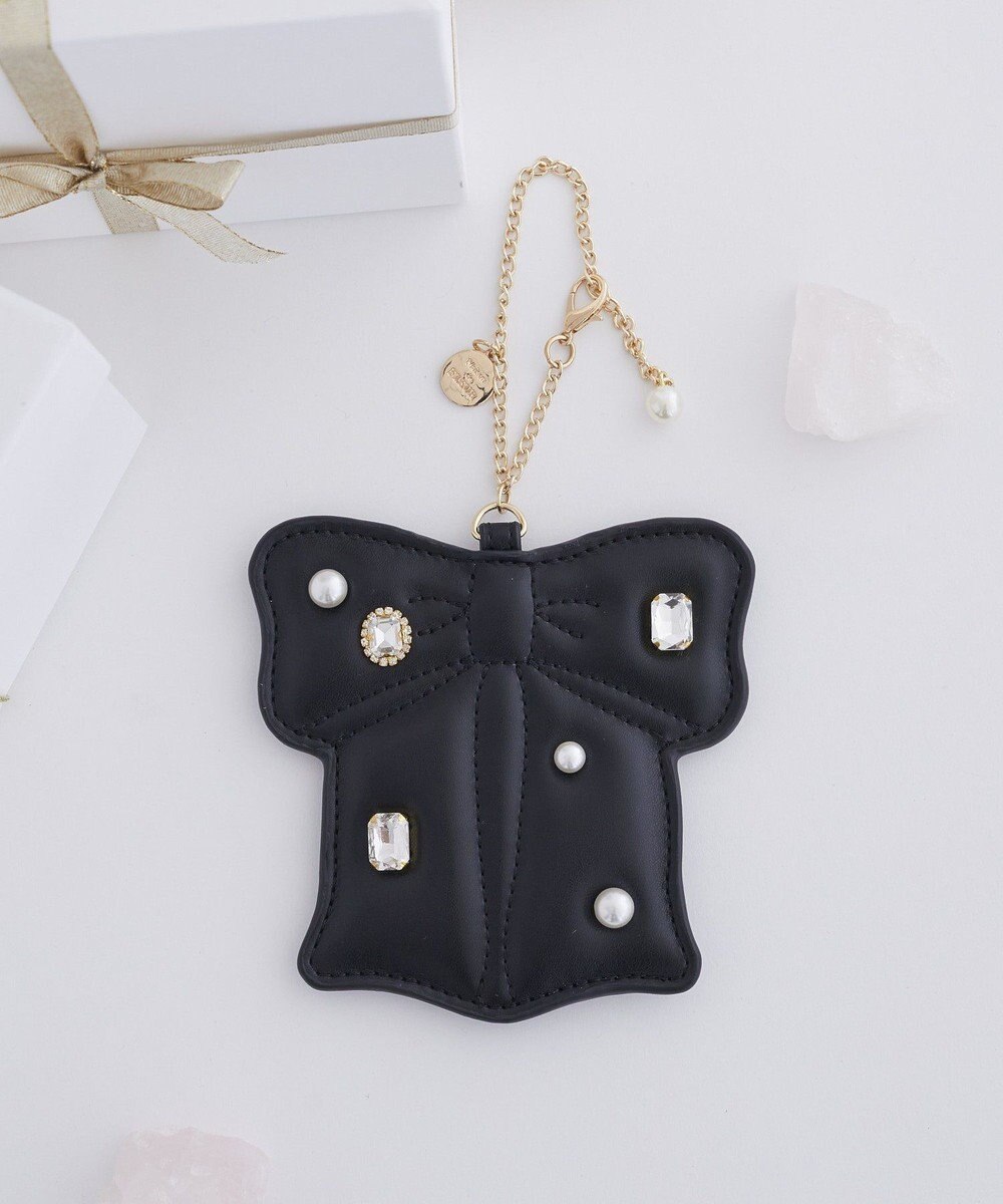 Maison de FLEUR リボンビジューパスケース 