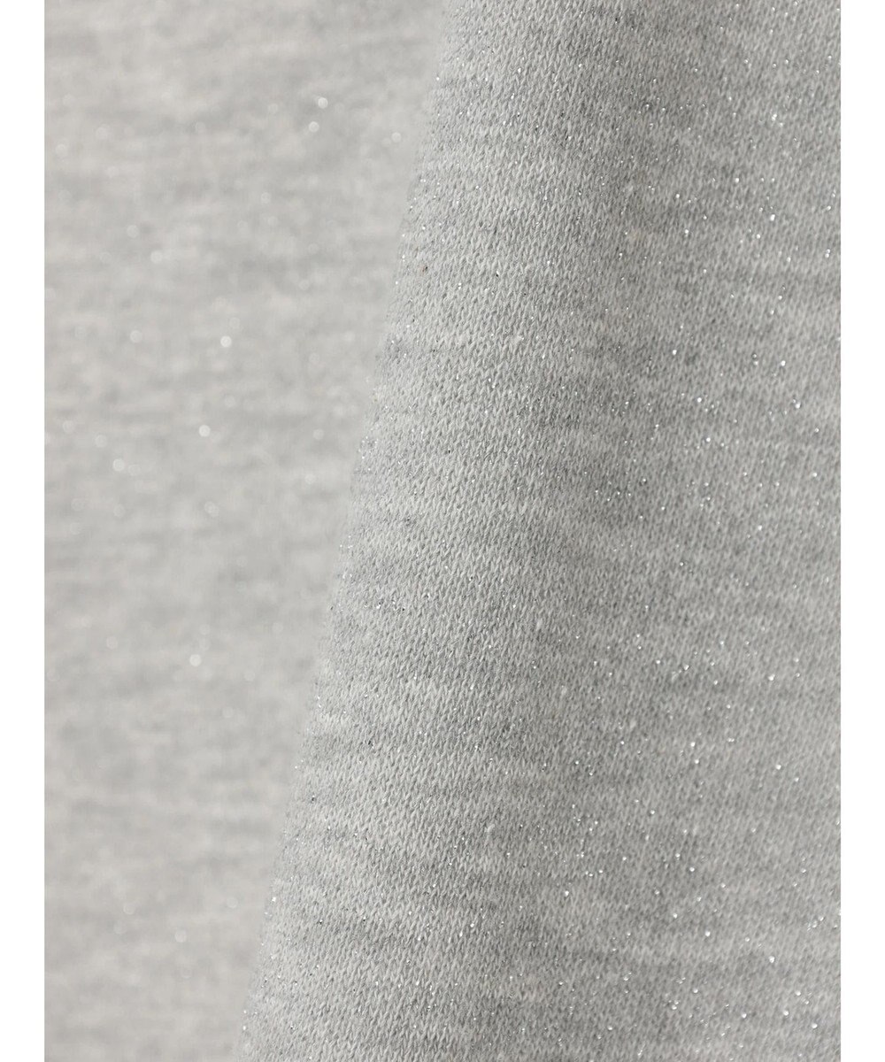 Green Parks ７分袖ラメ裏毛パフプルオーバー 