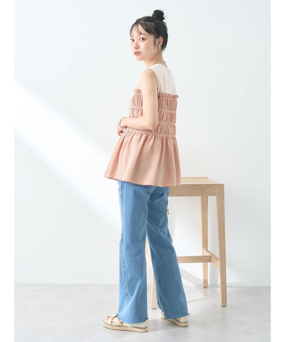 earth music&ecology ドッキングシャーリングプルオーバー 