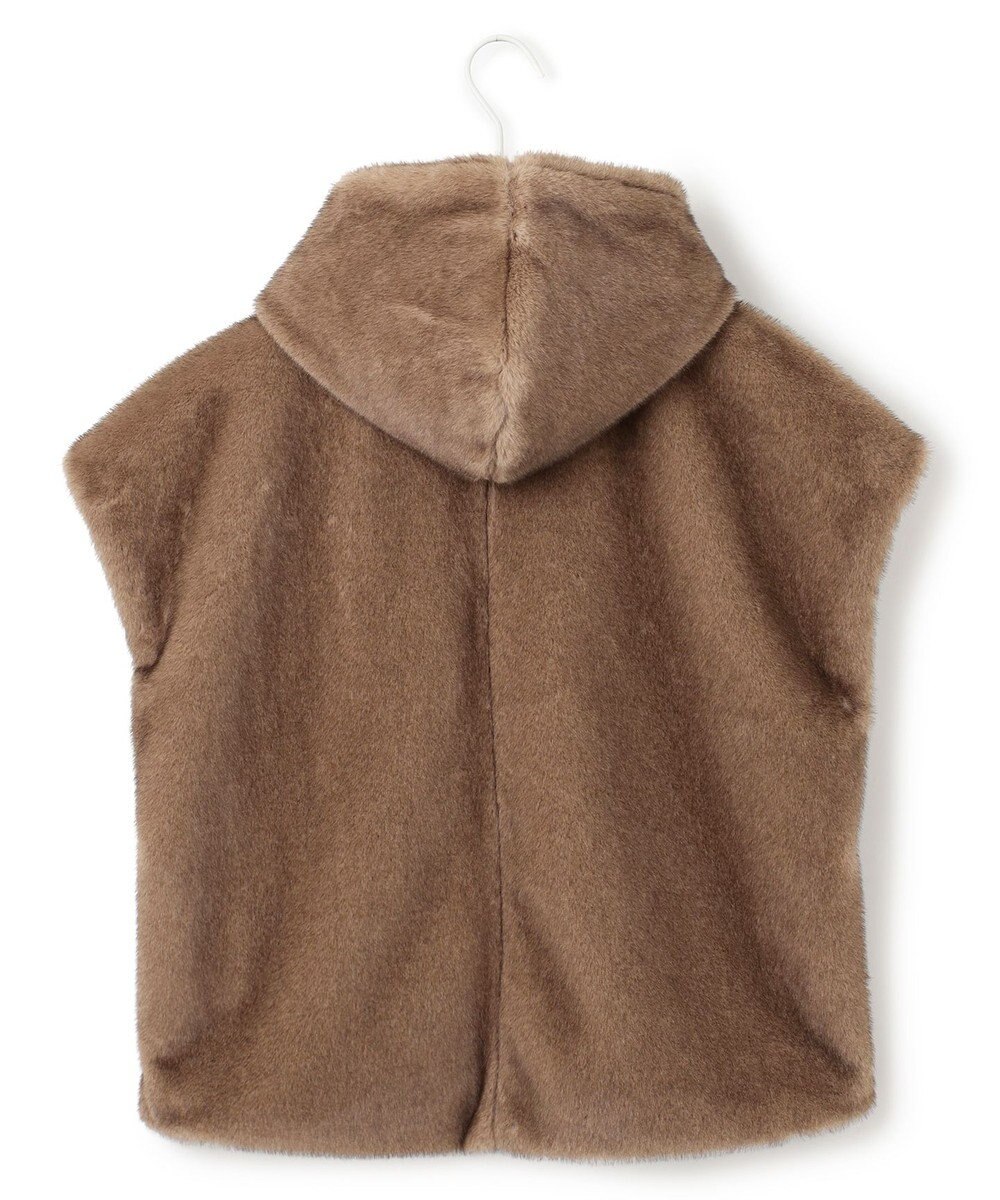 ICB 【洗える】ミンクライクファー フーディジレ コート 