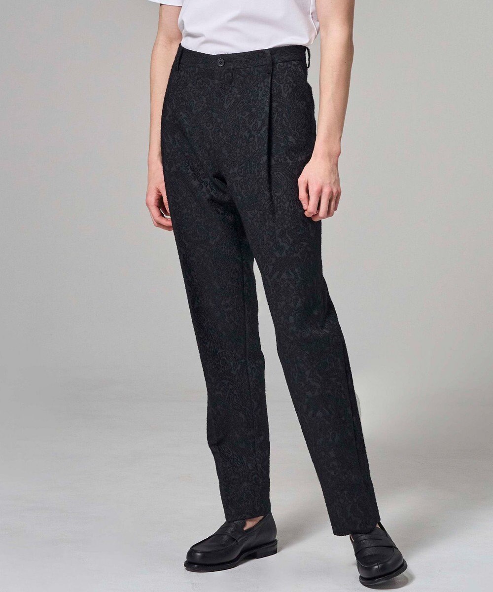 JOSEPH HOMME 【HIGH GRADE LINE】オリエンタルジャガード　タック入りストレートパンツ / HOVE TUCK 