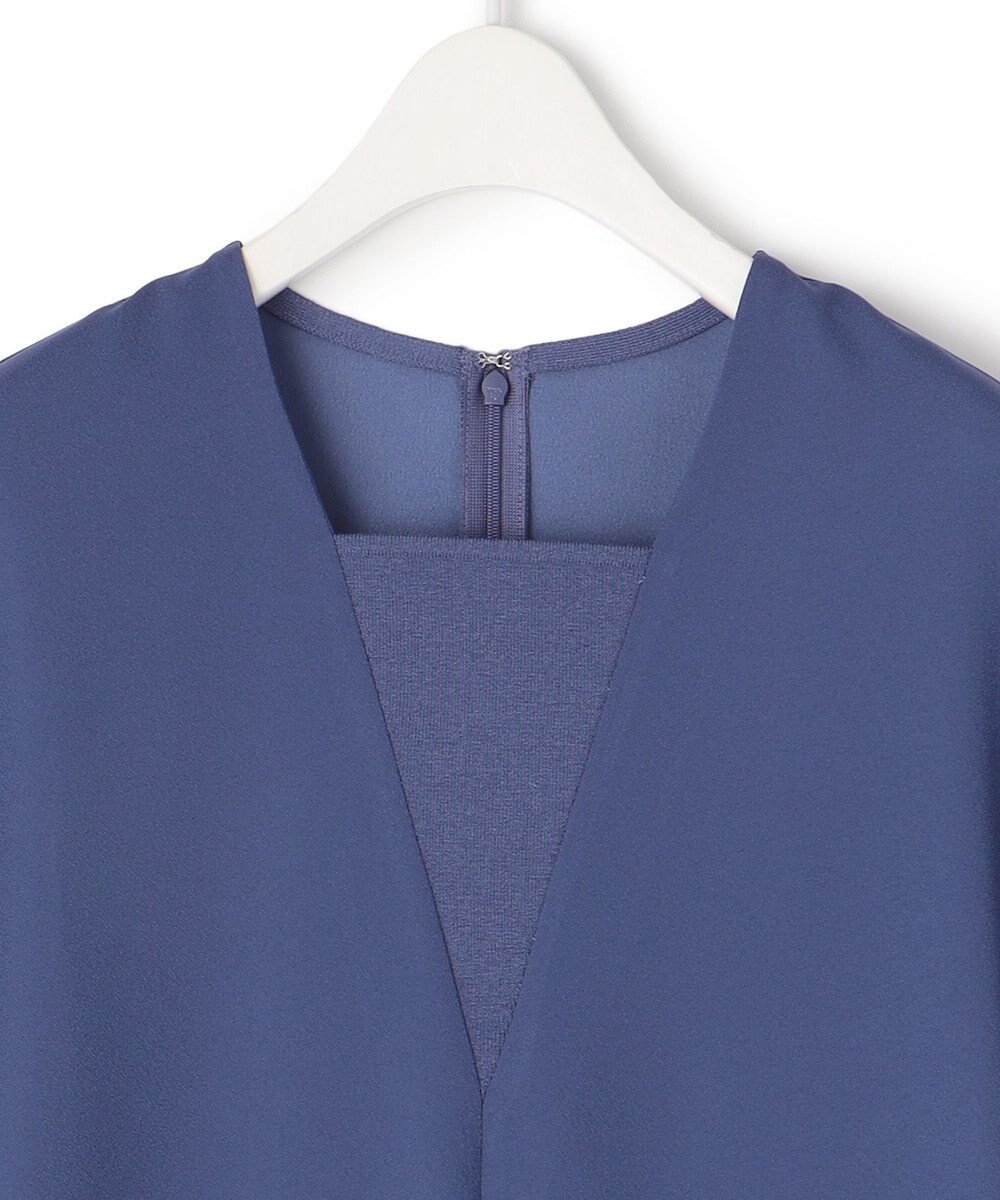 ICB 【接触冷感・UVケア・速乾・洗える】FluidBackSatin レイヤードデザインワンピース 