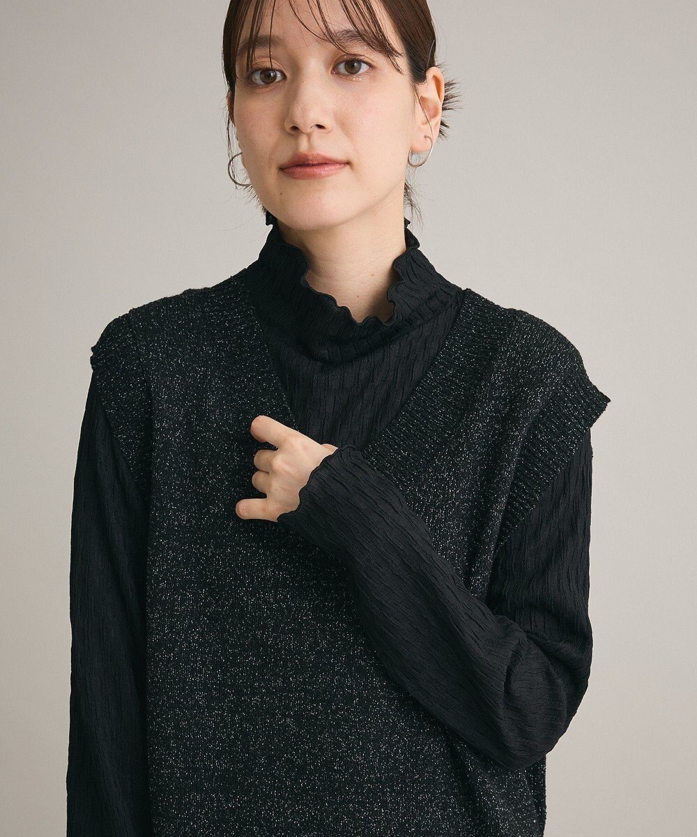 Green Parks ・Ｐｅｔｉｔ　Ｆｌｅｕｒ　ジャカードハイネックロンＴＥ 