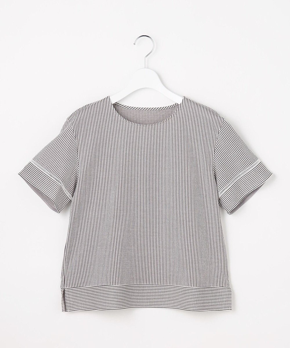 J.PRESS LADIES 【一枚で着映え】サッカージャージー クルーネック カットソー 