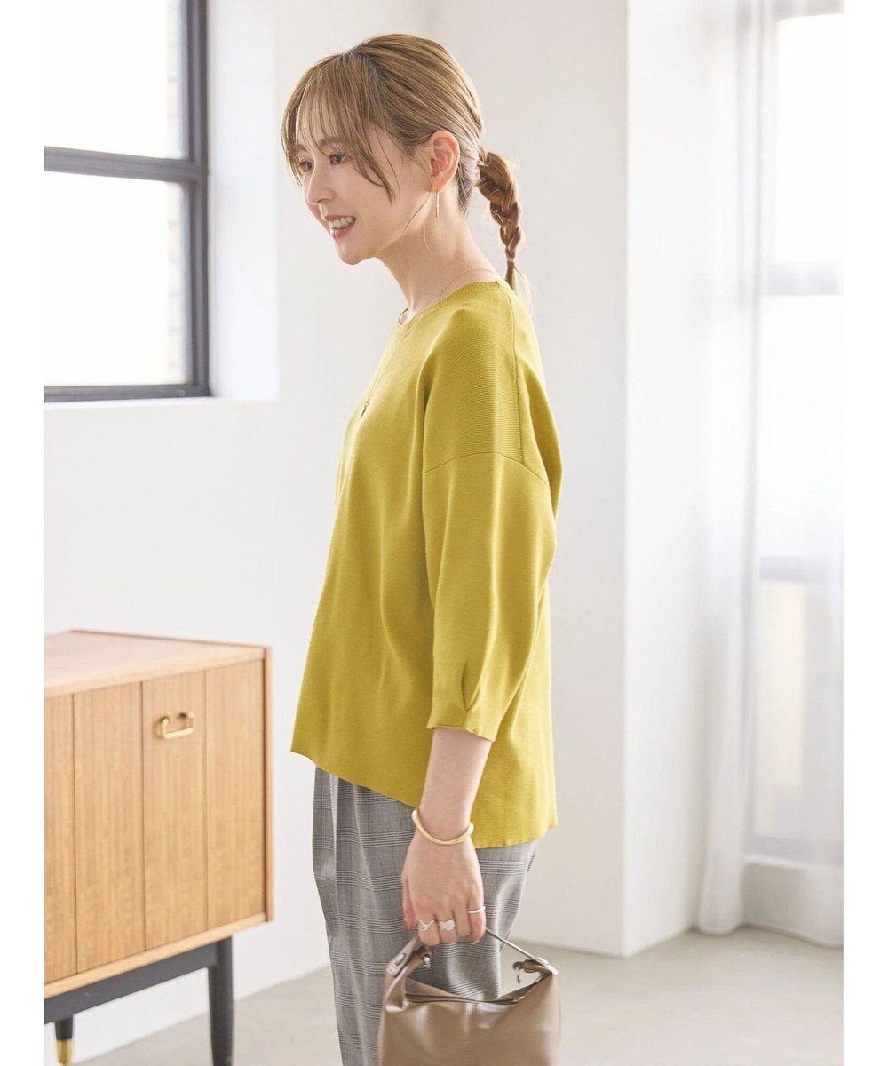 AMERICAN HOLIC ５分袖タックスリーブニットプルオーバー 