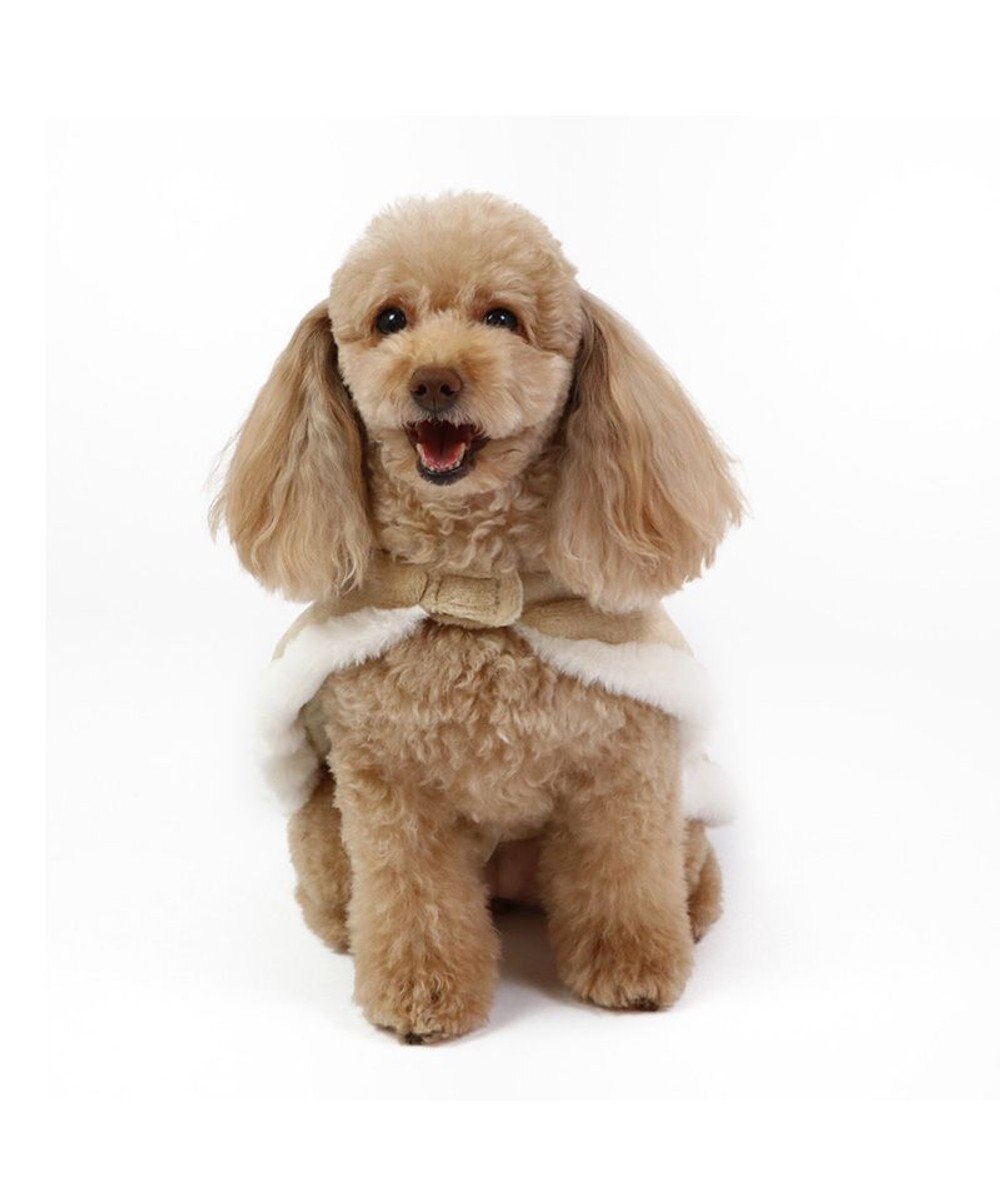 PET PARADISE ペットパラダイス ダッフルポンチョ 《ホワイト》 小型犬 